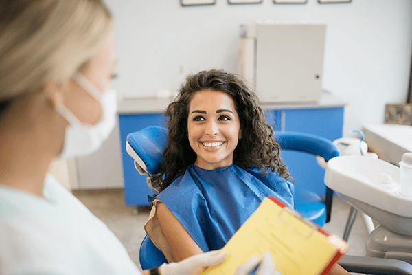 Patient at the Dentist in Milton FL